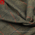 tela teñida de hilo de lana tejida en espiga para traje
